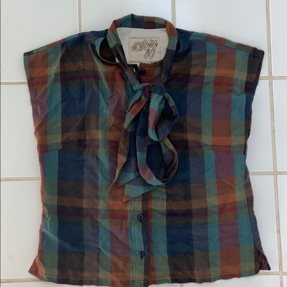 Ace & Jig Page Tie Neck Top